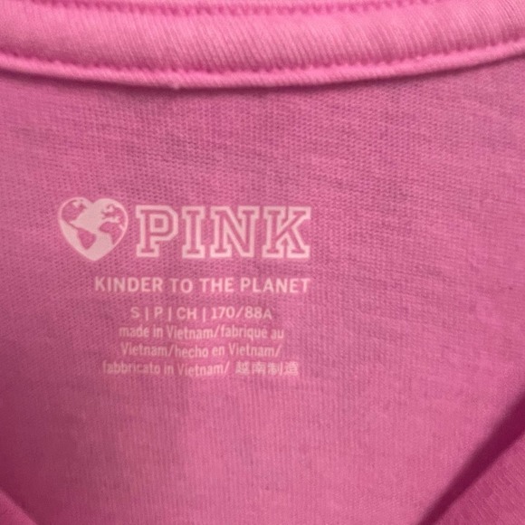 PINK Short Sleeve Soft T Graphic Logo Size Small - Picture 2 of 2